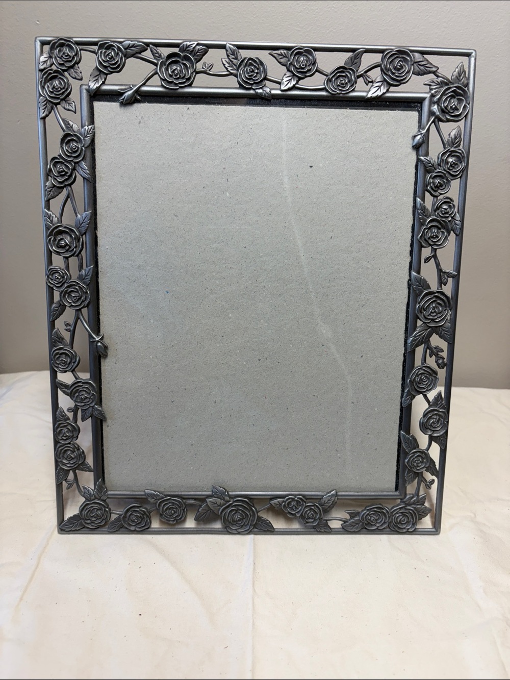 8 X 10” Floral Metal Picture Frame - Picture 2 of 9